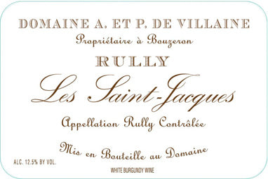 DOMAINE A & P DE VILLAINE RULLY LES SAINT JACQUES 2017