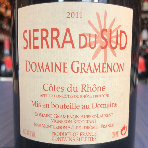 DOMAINE GRAMENON SIERRA DU SUD 2011 - Bleu Provence Fine Wines