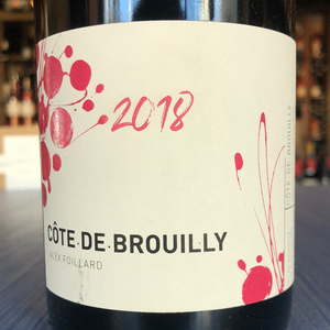 ALEX FOILLARD COTE DE BROUILLY 2018