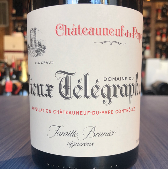 DOMAINE DU VIEUX TELEGRAPHE CHÂTEAUNEUF DU PAPE LA CRAU ROUGE 2017